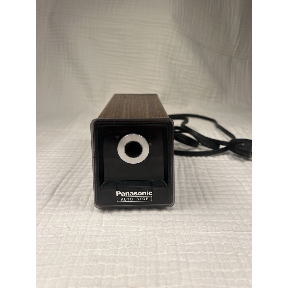 Vintage Panasonic Electric Pencil Sharpener Auto Stop KP-77 Tested Works